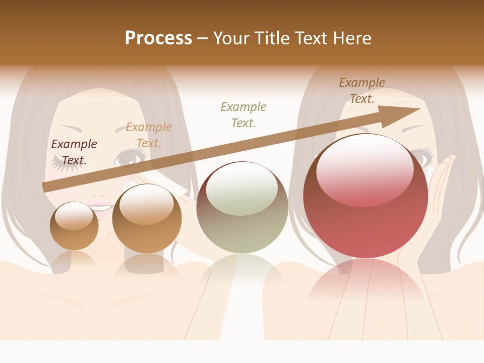 Women Who Care For Their Skin PowerPoint Template