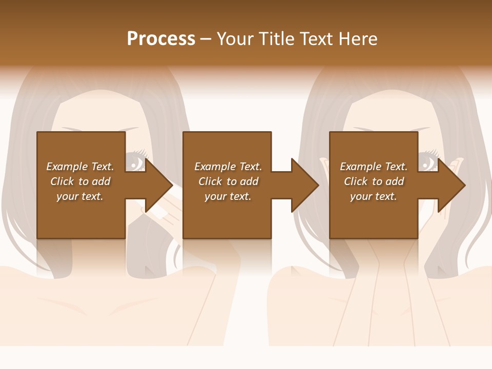 Women Who Care For Their Skin PowerPoint Template