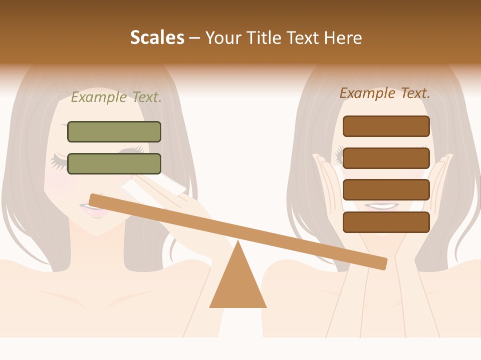 Women Who Care For Their Skin PowerPoint Template