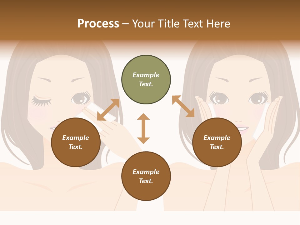 Women Who Care For Their Skin PowerPoint Template