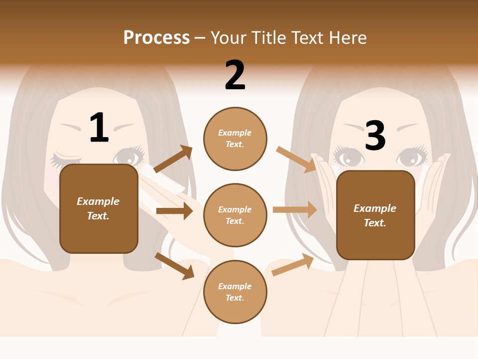 Women Who Care For Their Skin PowerPoint Template