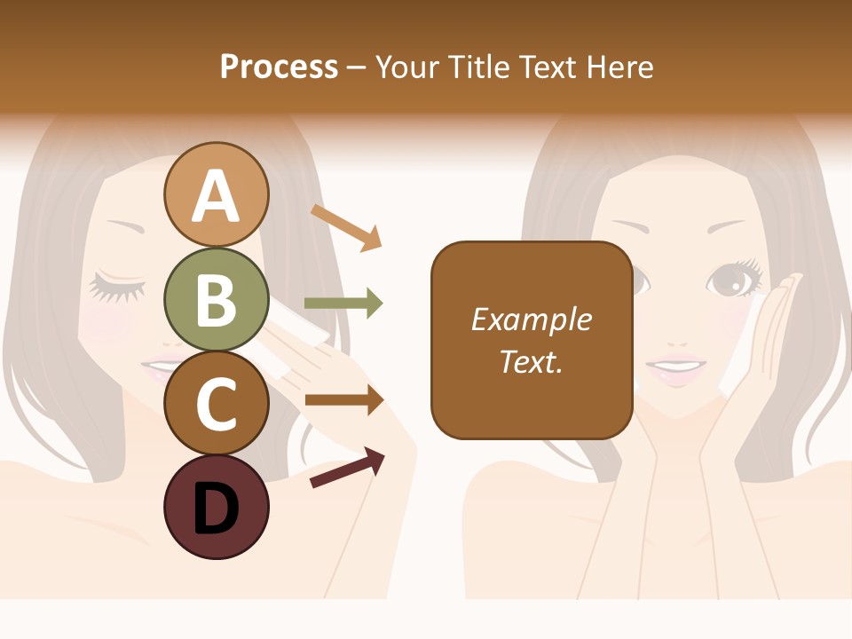 Women Who Care For Their Skin PowerPoint Template