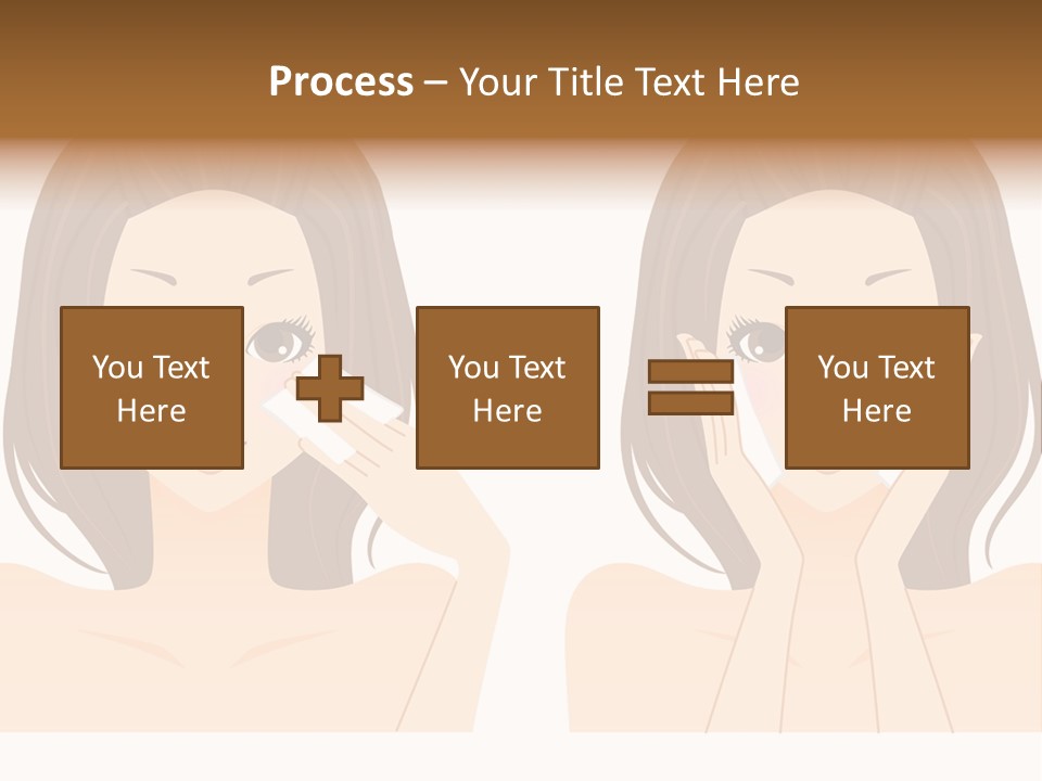 Women Who Care For Their Skin PowerPoint Template