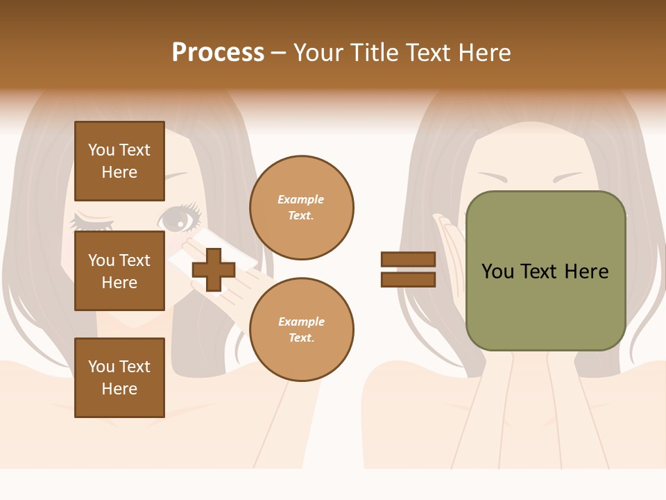 Women Who Care For Their Skin PowerPoint Template