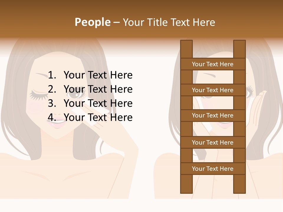 Women Who Care For Their Skin PowerPoint Template