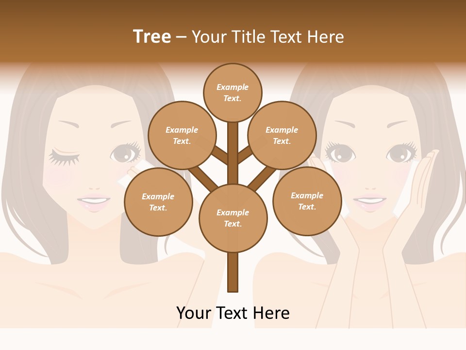 Women Who Care For Their Skin PowerPoint Template