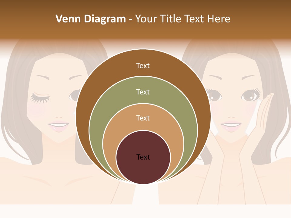 Women Who Care For Their Skin PowerPoint Template