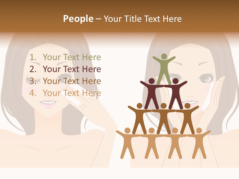 Women Who Care For Their Skin PowerPoint Template