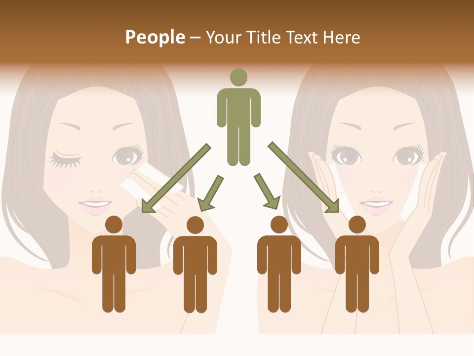 Women Who Care For Their Skin PowerPoint Template