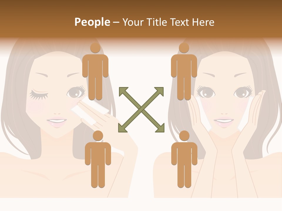 Women Who Care For Their Skin PowerPoint Template