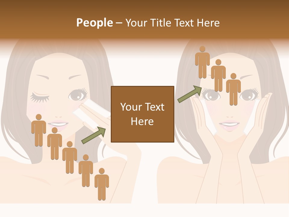 Women Who Care For Their Skin PowerPoint Template