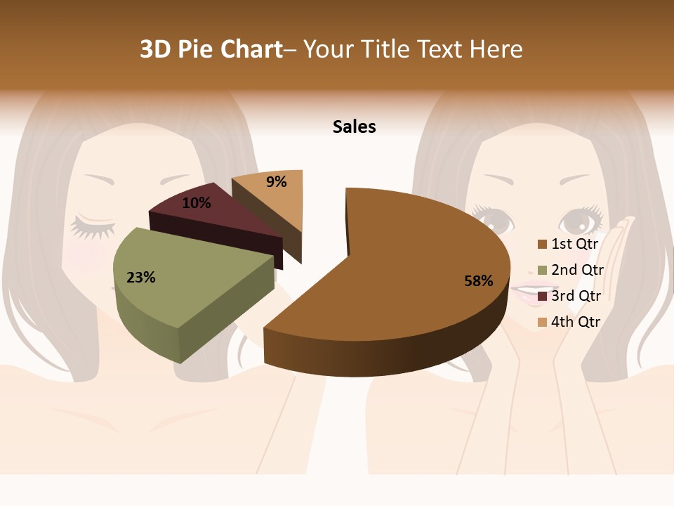 Women Who Care For Their Skin PowerPoint Template
