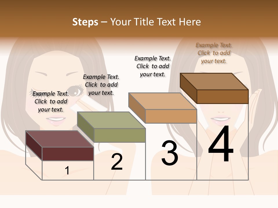 Women Who Care For Their Skin PowerPoint Template