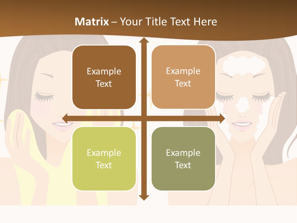 Face Wash Woman PowerPoint Template