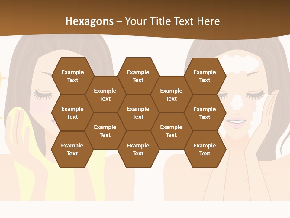 Face Wash Woman PowerPoint Template