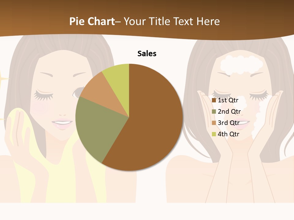 Face Wash Woman PowerPoint Template