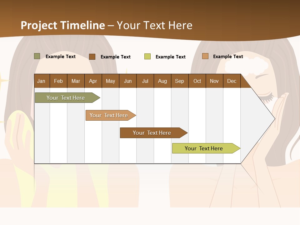 Face Wash Woman PowerPoint Template