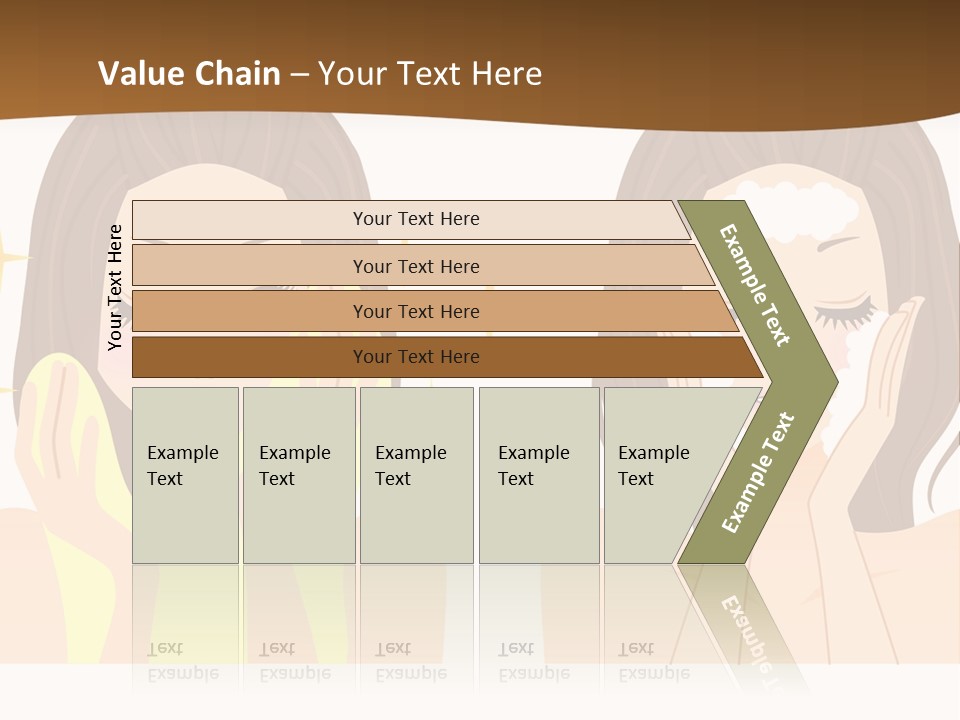 Face Wash Woman PowerPoint Template