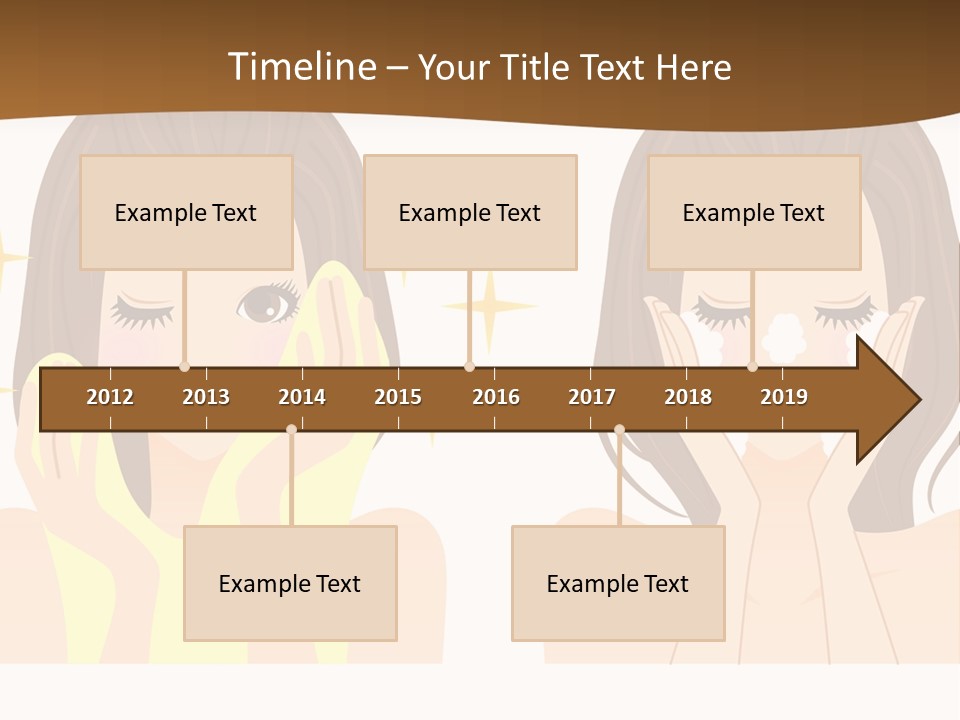 Face Wash Woman PowerPoint Template
