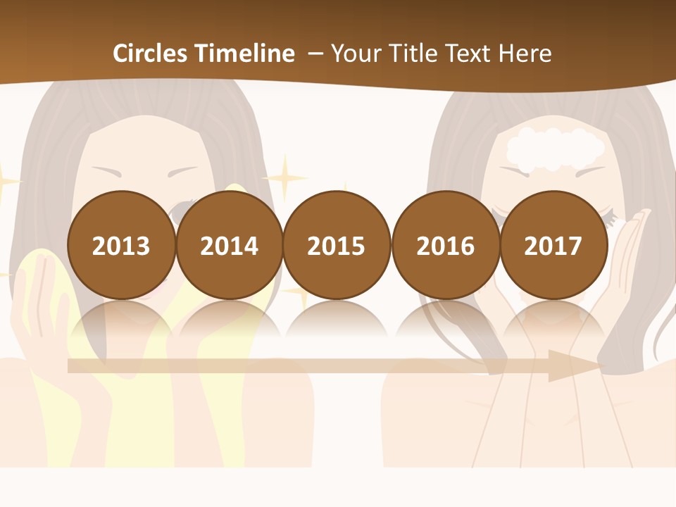 Face Wash Woman PowerPoint Template