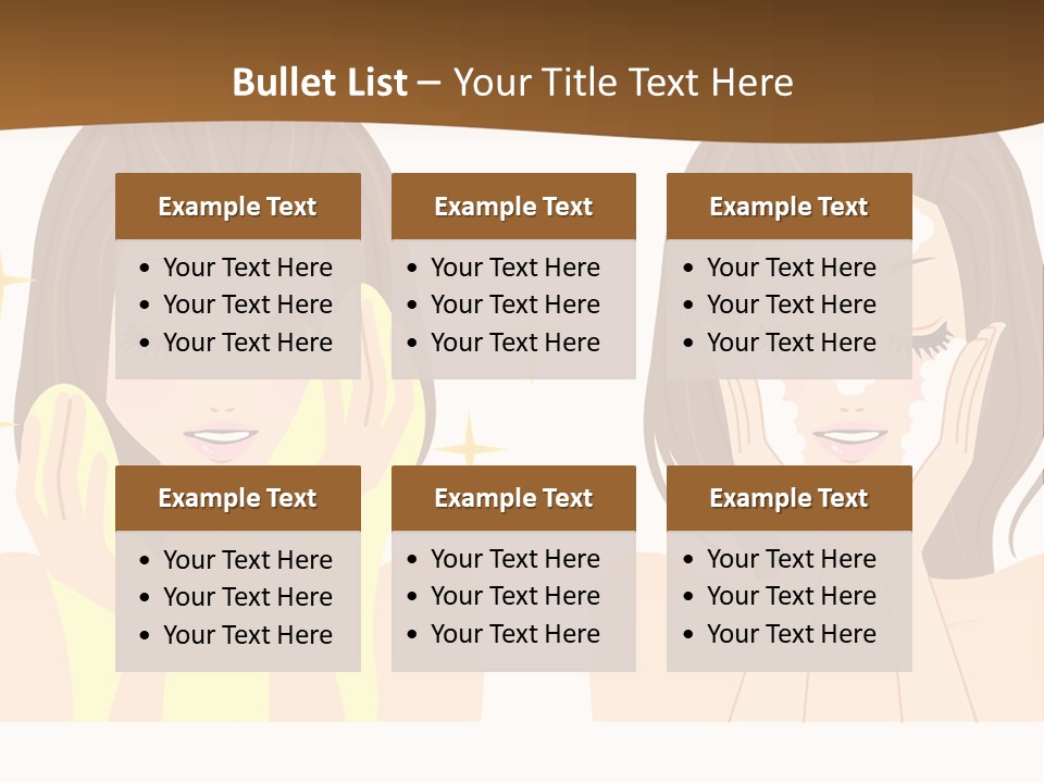 Face Wash Woman PowerPoint Template