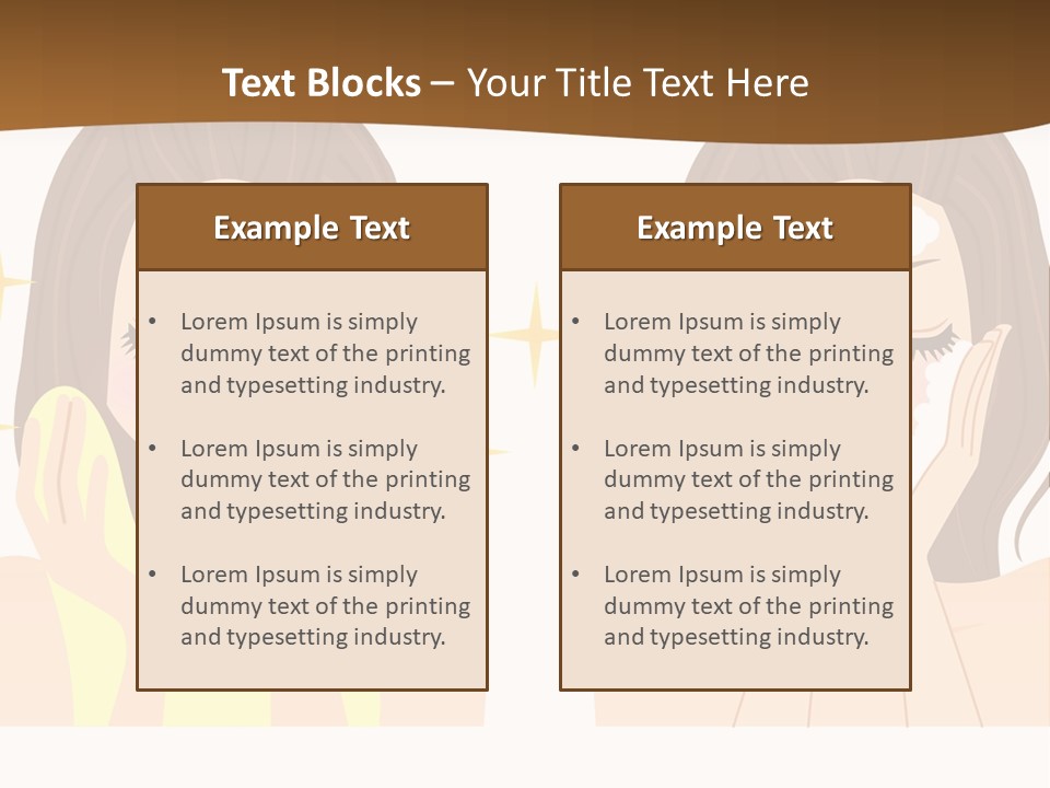 Face Wash Woman PowerPoint Template