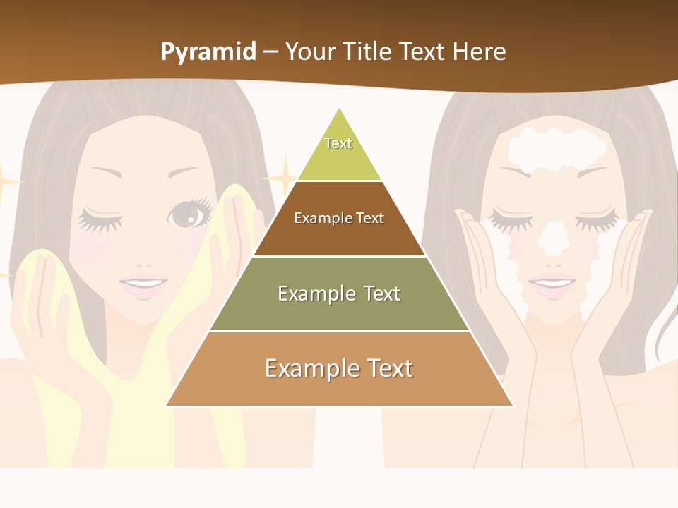 Face Wash Woman PowerPoint Template