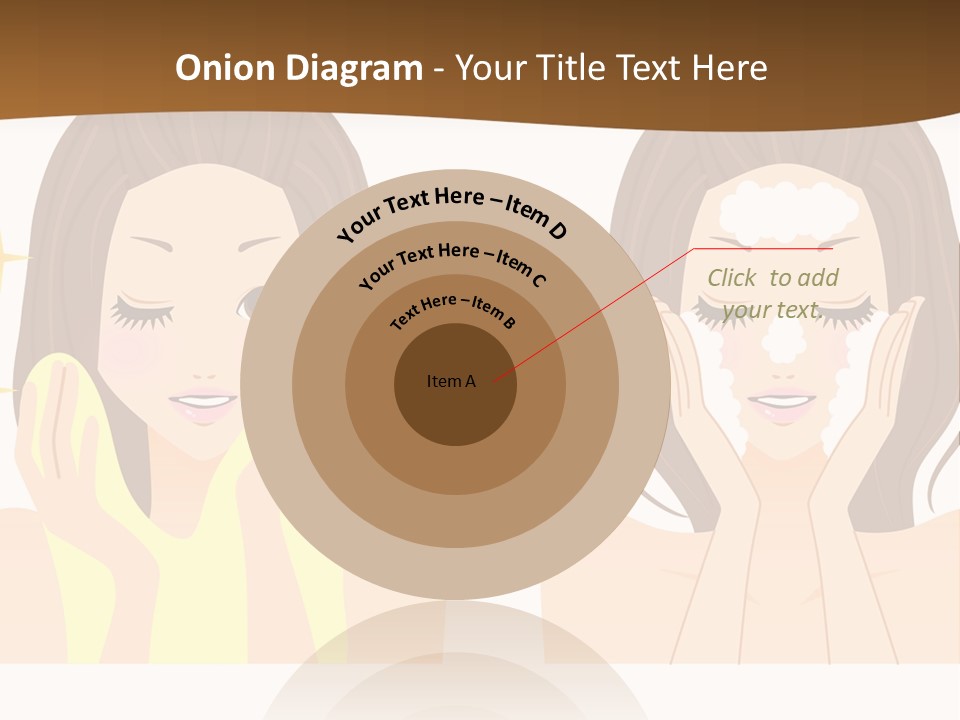 Face Wash Woman PowerPoint Template