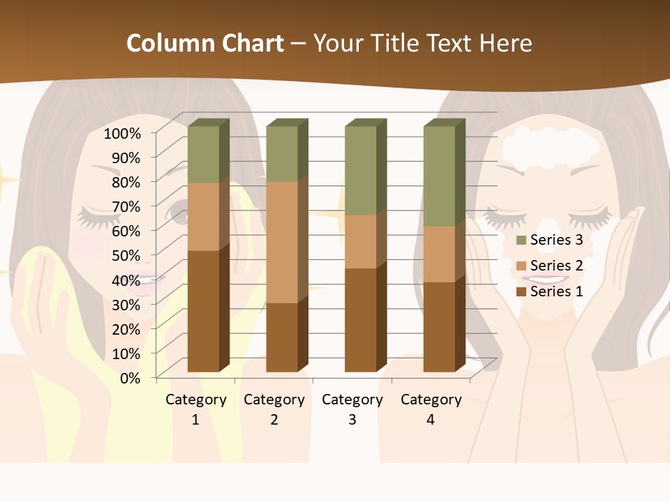 Face Wash Woman PowerPoint Template