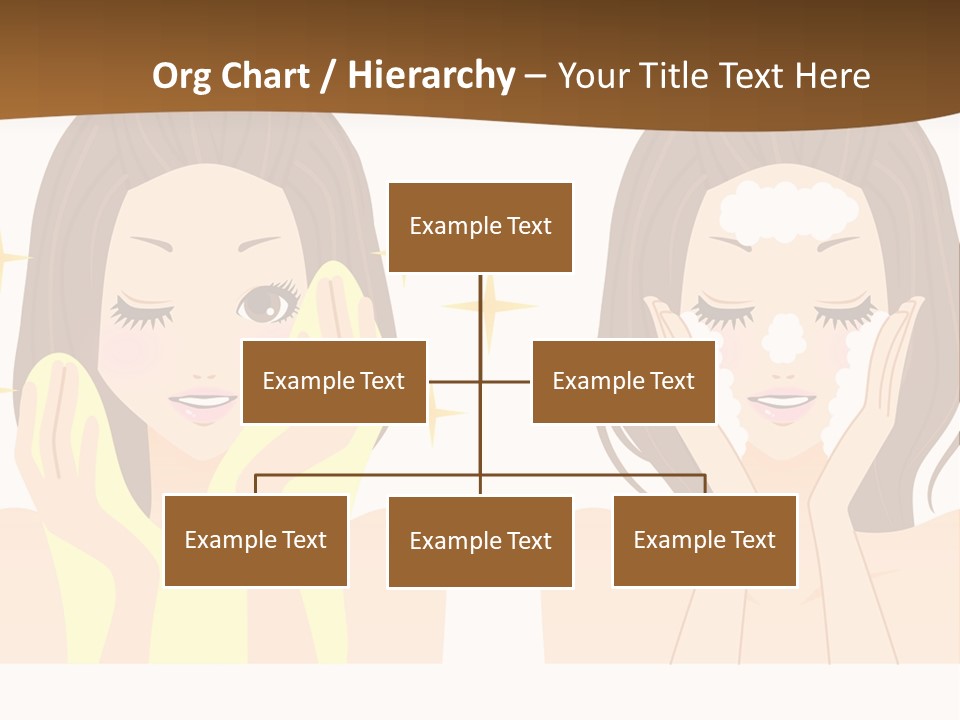 Face Wash Woman PowerPoint Template
