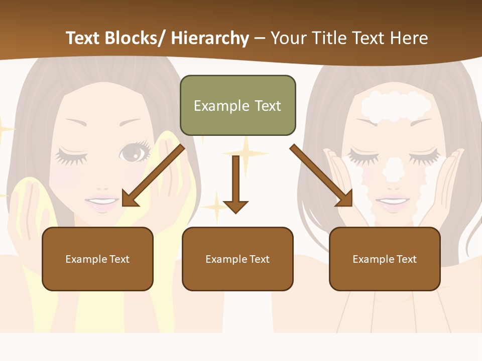 Face Wash Woman PowerPoint Template