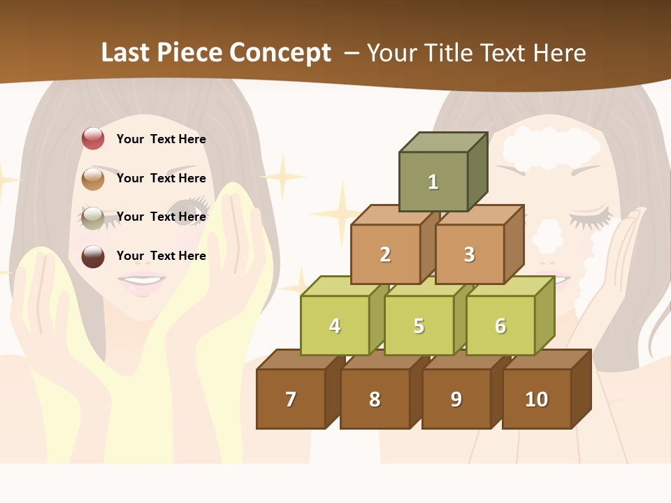 Face Wash Woman PowerPoint Template