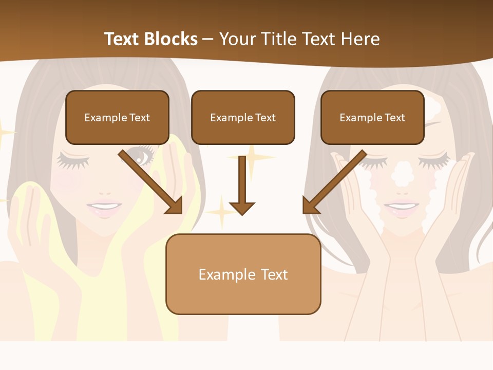 Face Wash Woman PowerPoint Template