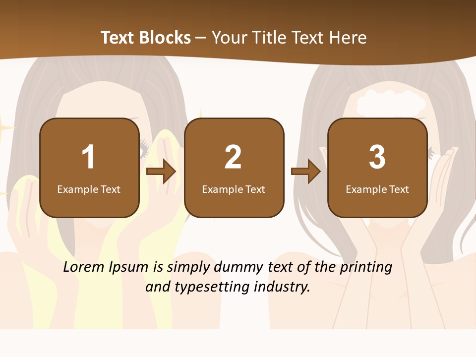 Face Wash Woman PowerPoint Template