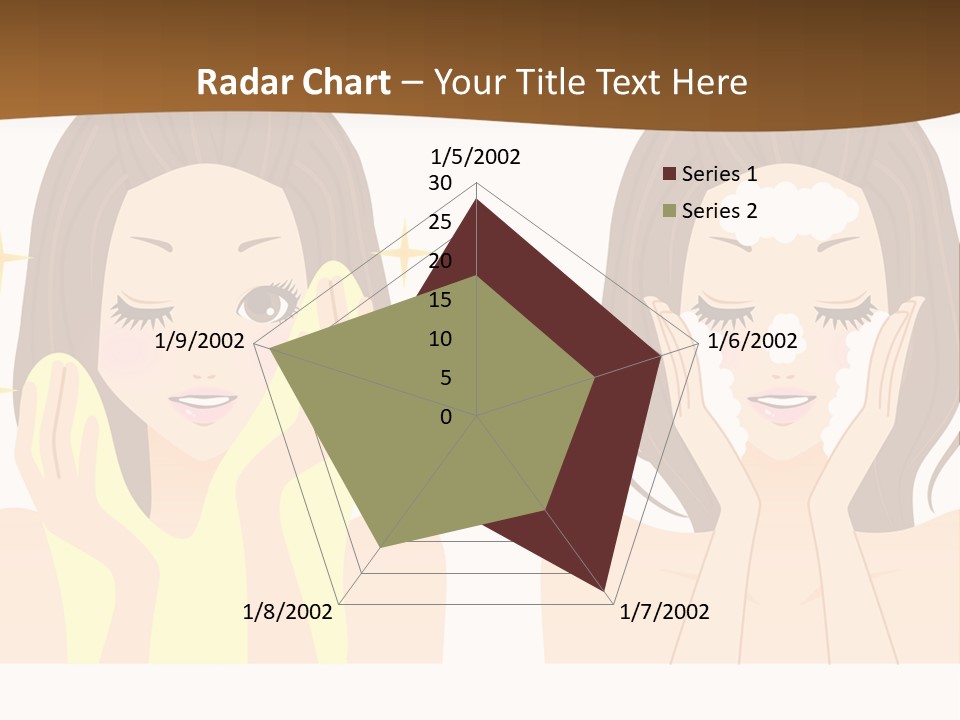 Face Wash Woman PowerPoint Template