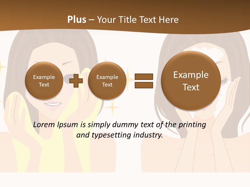 Face Wash Woman PowerPoint Template