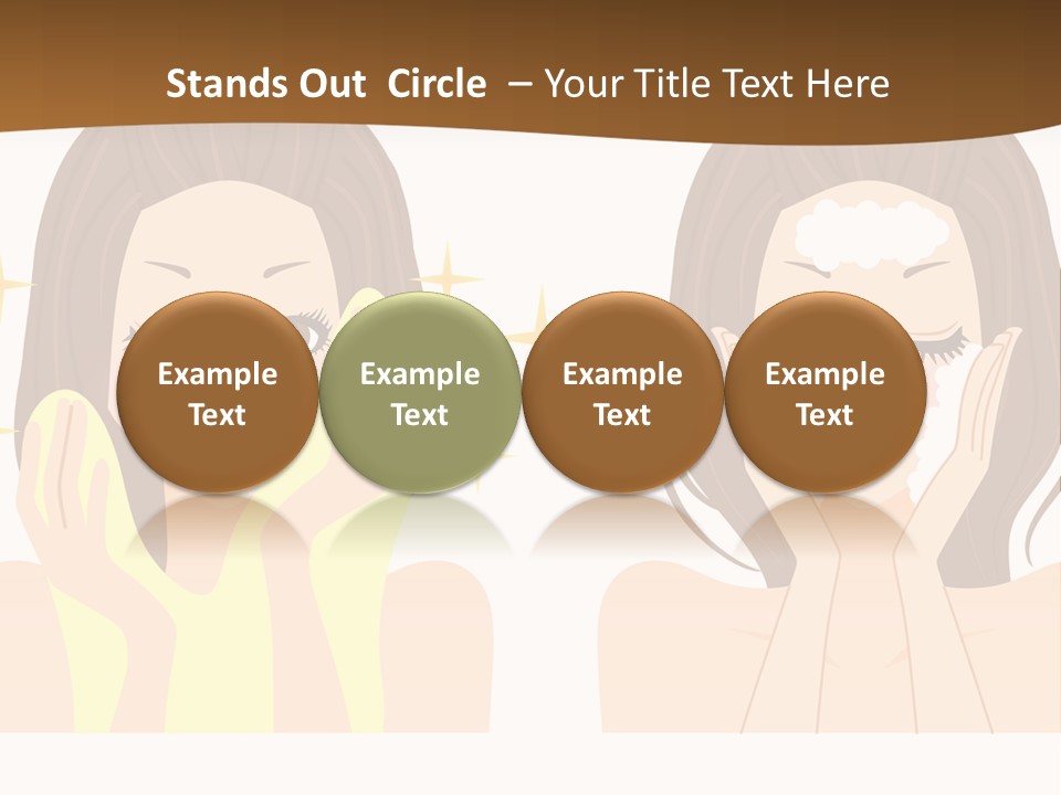 Face Wash Woman PowerPoint Template