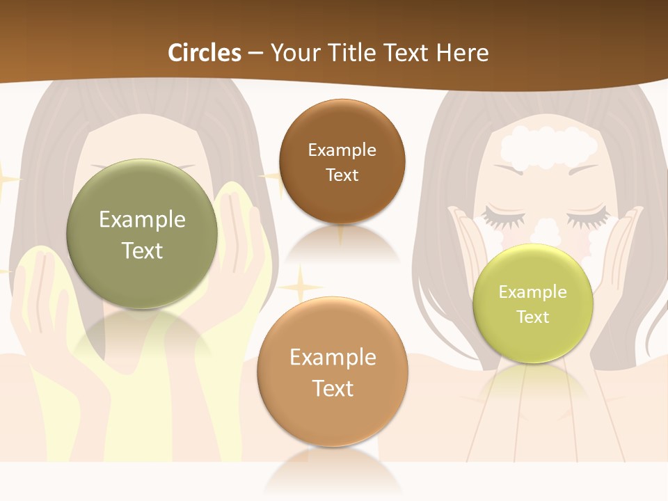 Face Wash Woman PowerPoint Template