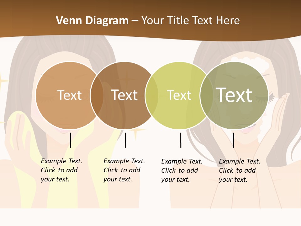 Face Wash Woman PowerPoint Template