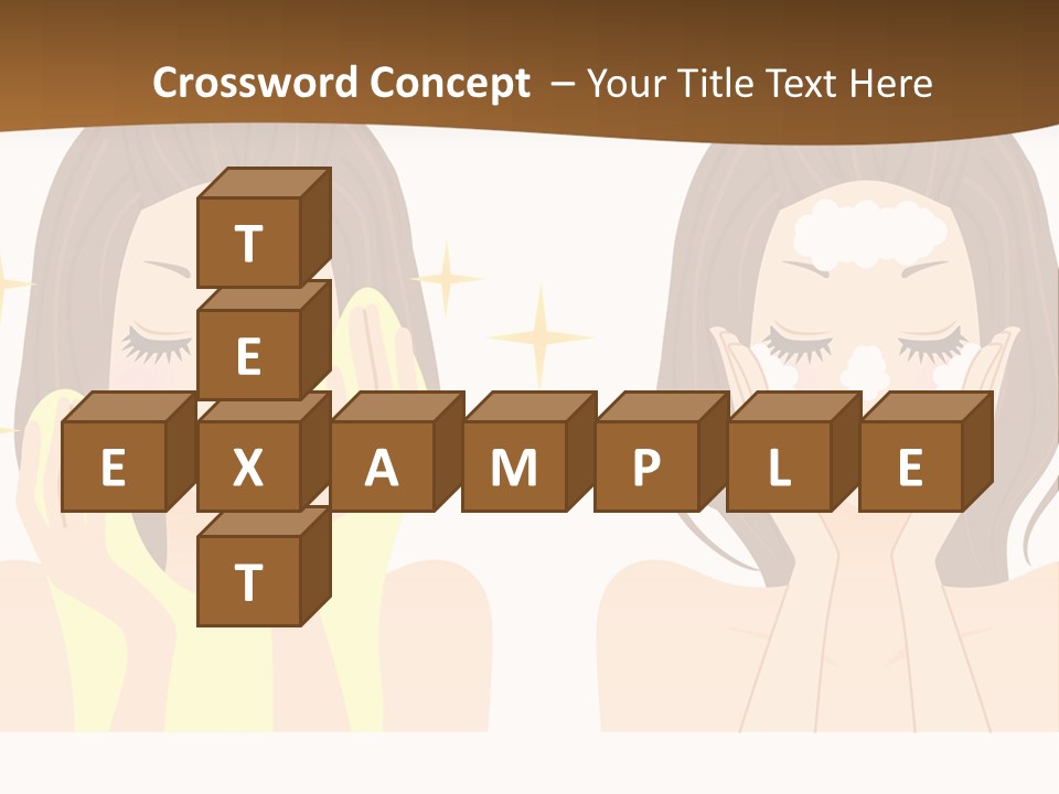 Face Wash Woman PowerPoint Template