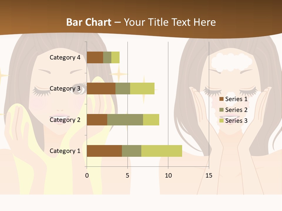 Face Wash Woman PowerPoint Template