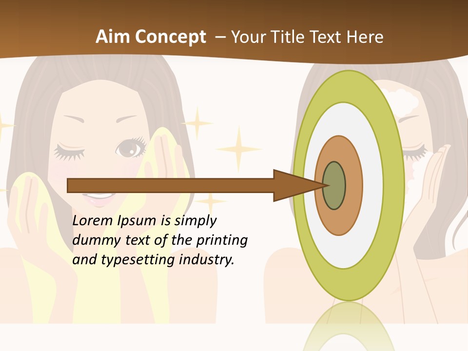 Face Wash Woman PowerPoint Template