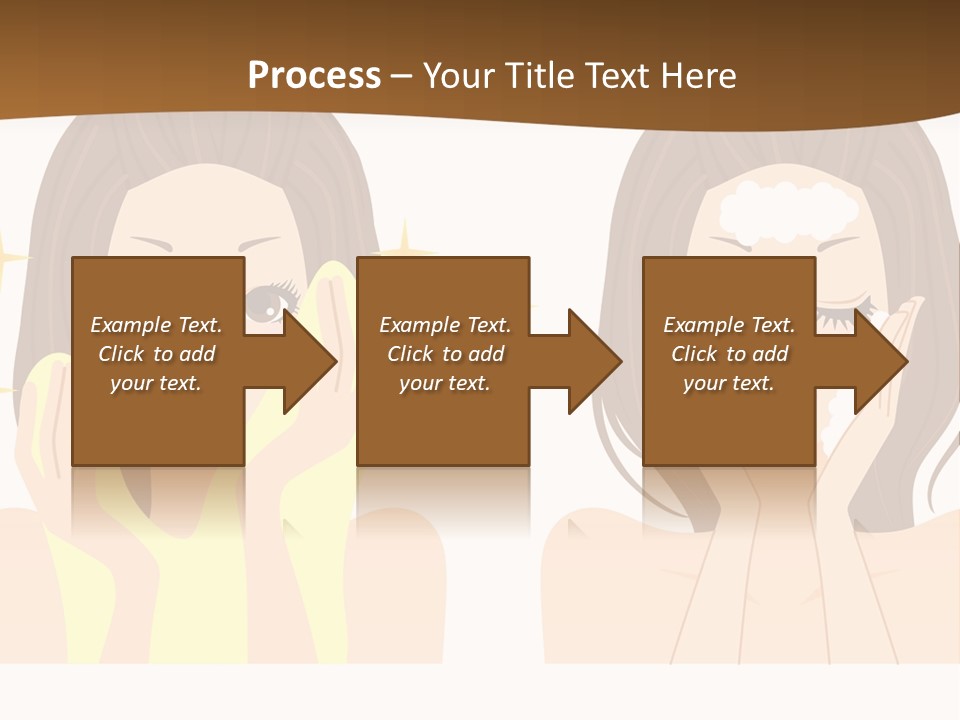 Face Wash Woman PowerPoint Template