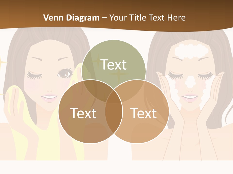 Face Wash Woman PowerPoint Template