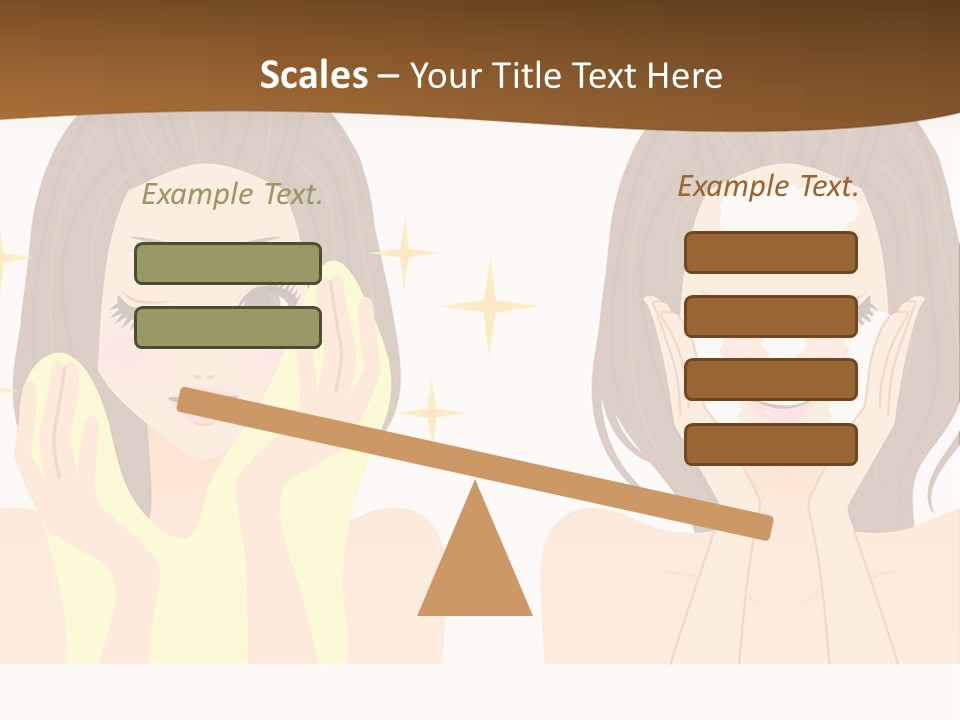 Face Wash Woman PowerPoint Template