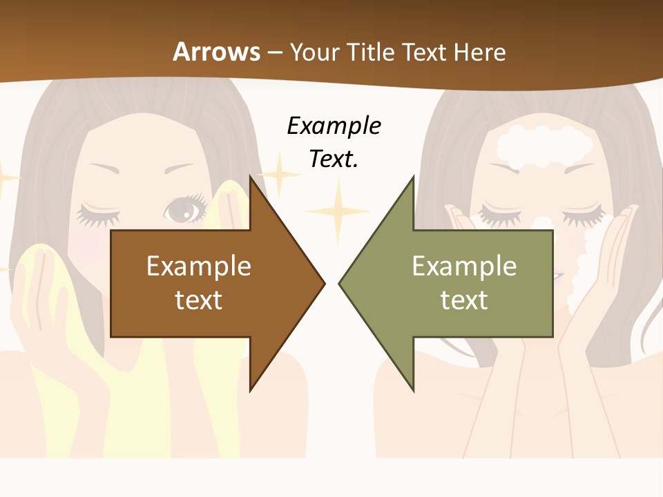 Face Wash Woman PowerPoint Template