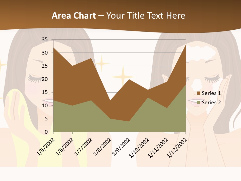 Face Wash Woman PowerPoint Template