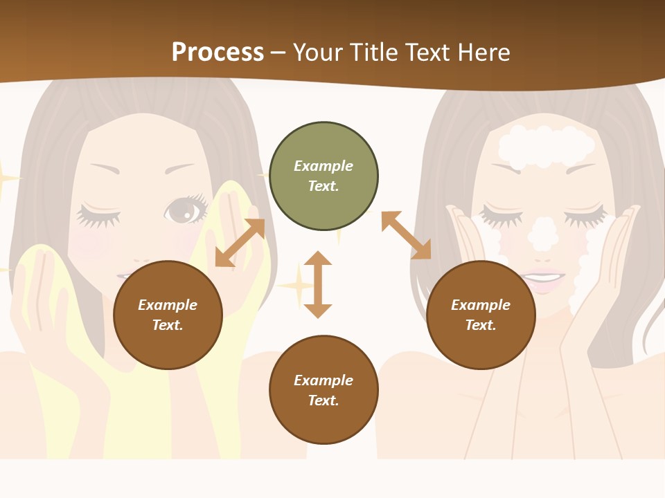 Face Wash Woman PowerPoint Template