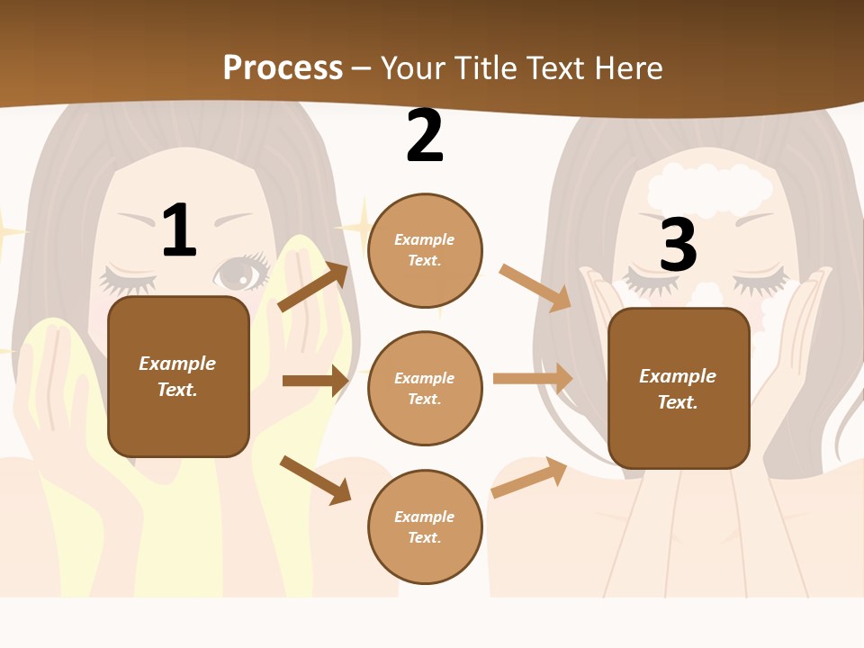 Face Wash Woman PowerPoint Template