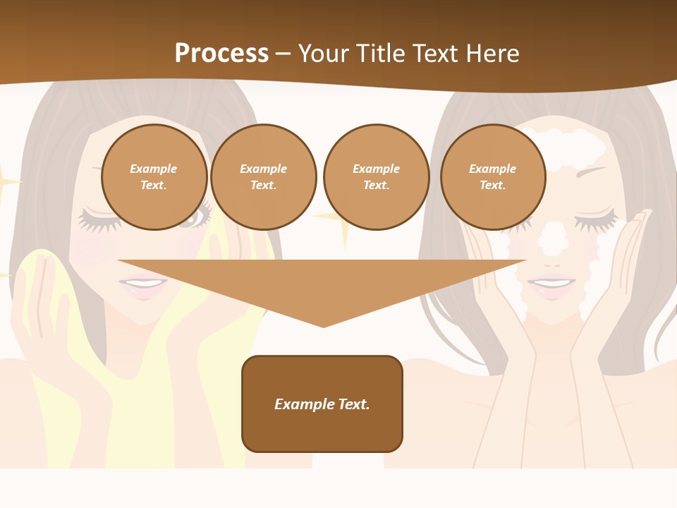 Face Wash Woman PowerPoint Template